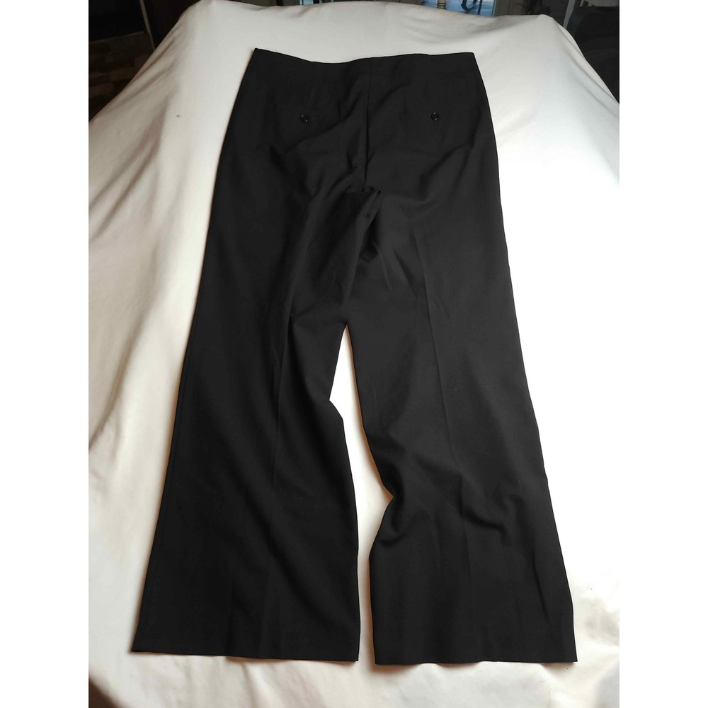 Talbots Womens Black Wide Leg Dress Pants High Rise Trousers Size 16 - Picture 6 of 7